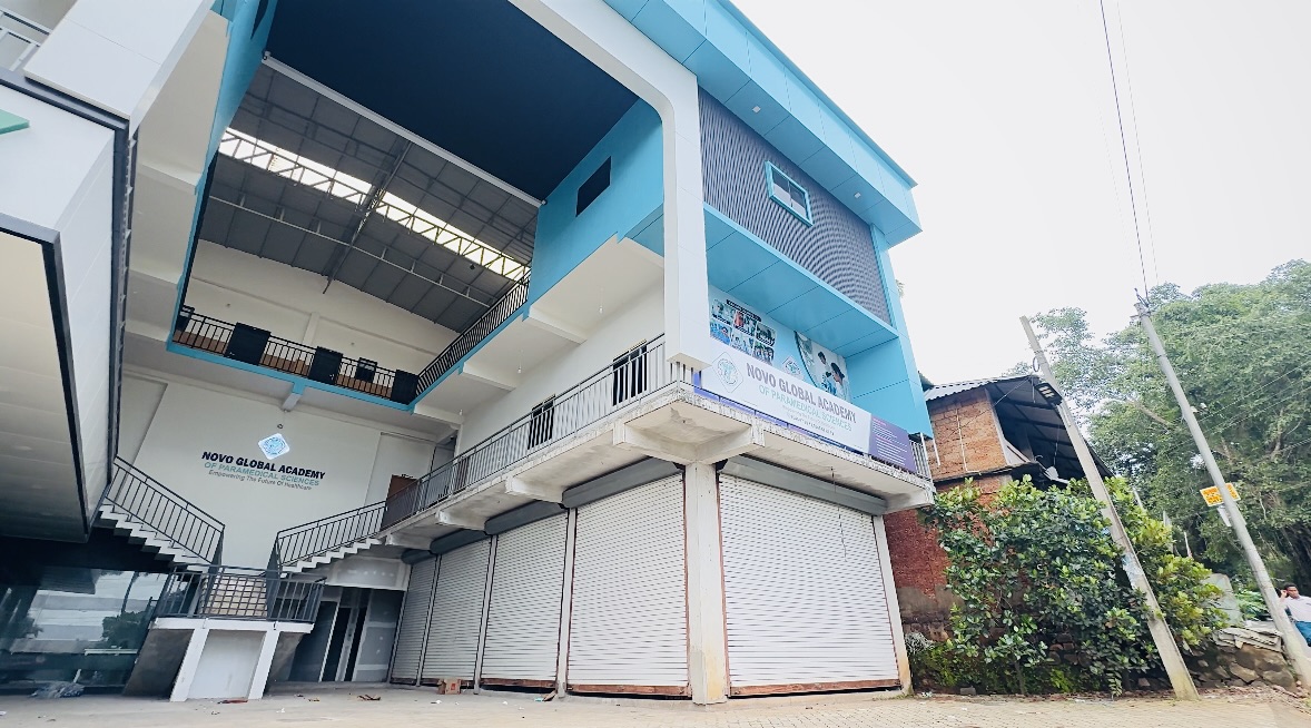 Campus corridor at Novo Global Academy